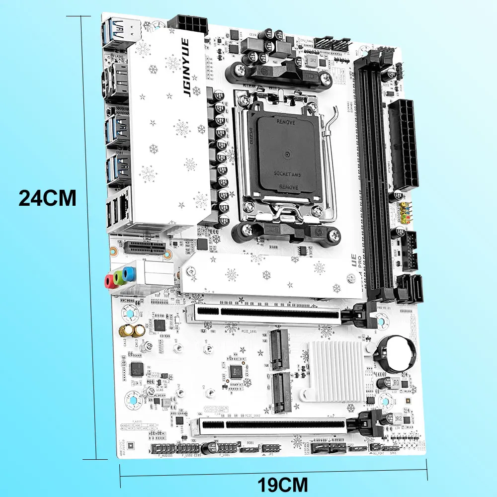 Placa-Mãe JGINYUE B850M Pro co - X870E Atx Motherboard avaliação e preço